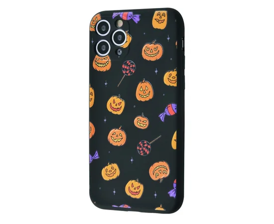 TPU чехол WAVE Fancy для Apple iPhone 11 Pro Max (6.5") Smiling pumpkins / Black