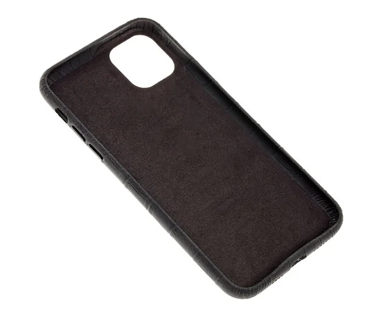 Кожаный чехол Croco Leather для Apple iPhone 11 Pro Max (6.5") Black