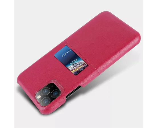 Кожаная накладка G-Case Cardcool Series для Apple iPhone 11 Pro Max (6.5") Красный