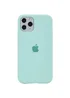 Чехол Silicone case (A) (с закрытым низом) для Apple iPhone 11 Pro Max (6.5") Бирюзовый / Turquoise