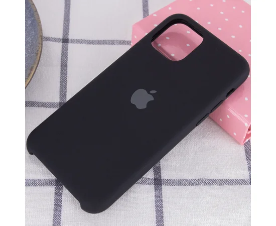 Чехол Silicone Case (AA) для Apple iPhone 11 Pro Max (6.5") Черный / Black