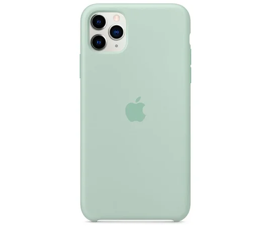 Чехол Silicone case (AAA) для Apple iPhone 11 Pro Max (6.5") Бирюзовый / Beryl