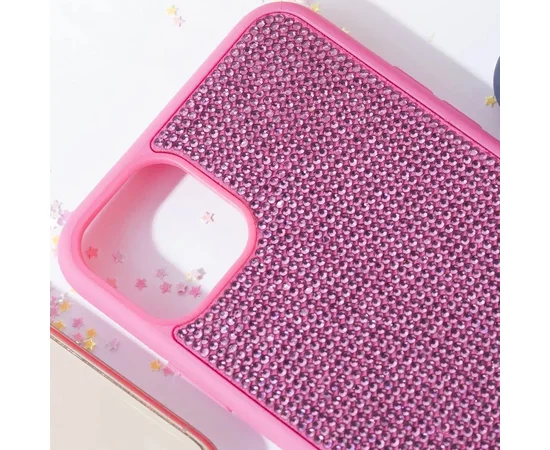 TPU чехол Bling World Grainy Diamonds для Apple iPhone 11 Pro Max (6.5") Розовый