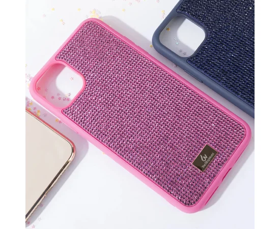 TPU чехол Bling World Grainy Diamonds для Apple iPhone 11 Pro Max (6.5") Розовый