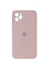 Чехол Silicone Case Square Full Camera Protective (AA) для Apple iPhone 11 Pro Max (6.5") Розовый / Pink Sand