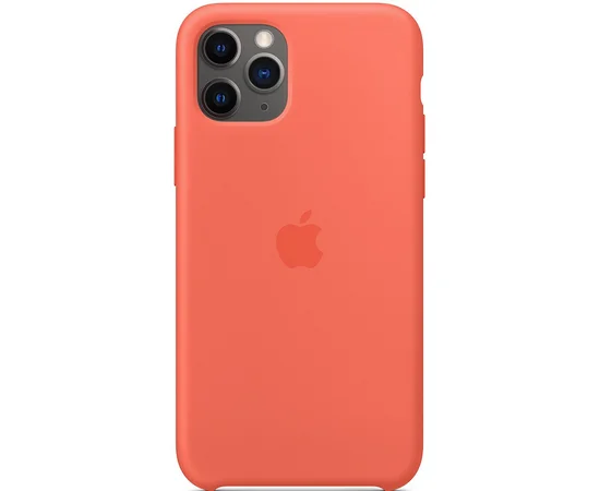Чехол Silicone case (A) для Apple iPhone 11 Pro Max (6.5") Оранжевый / Nectraine