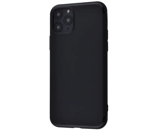 TPU чехол Black Matt 0.5mm для Apple iPhone 11 Pro Max (6.5") Черный