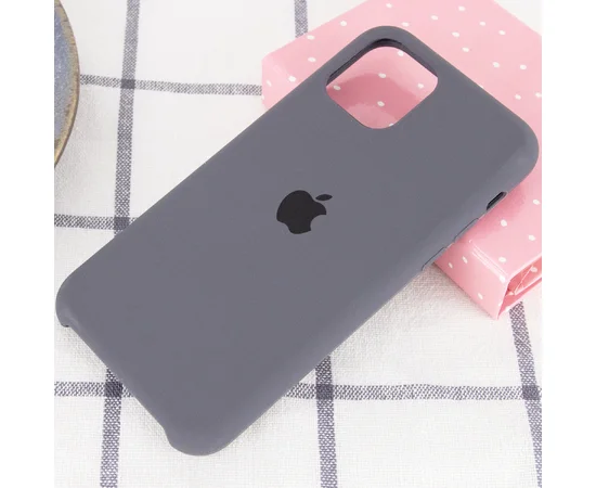 Чехол Silicone case (A) для Apple iPhone 11 Pro Max (6.5") Серый / Charcoal Gray