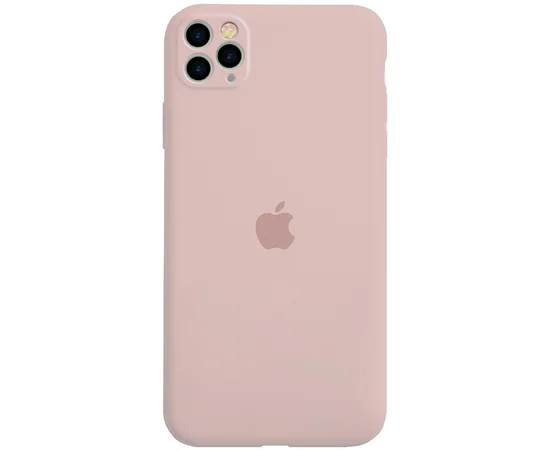 Чехол Silicone Case Full Protective для Apple iPhone 11 Pro Max (6.5") Розовый / Pink Sand