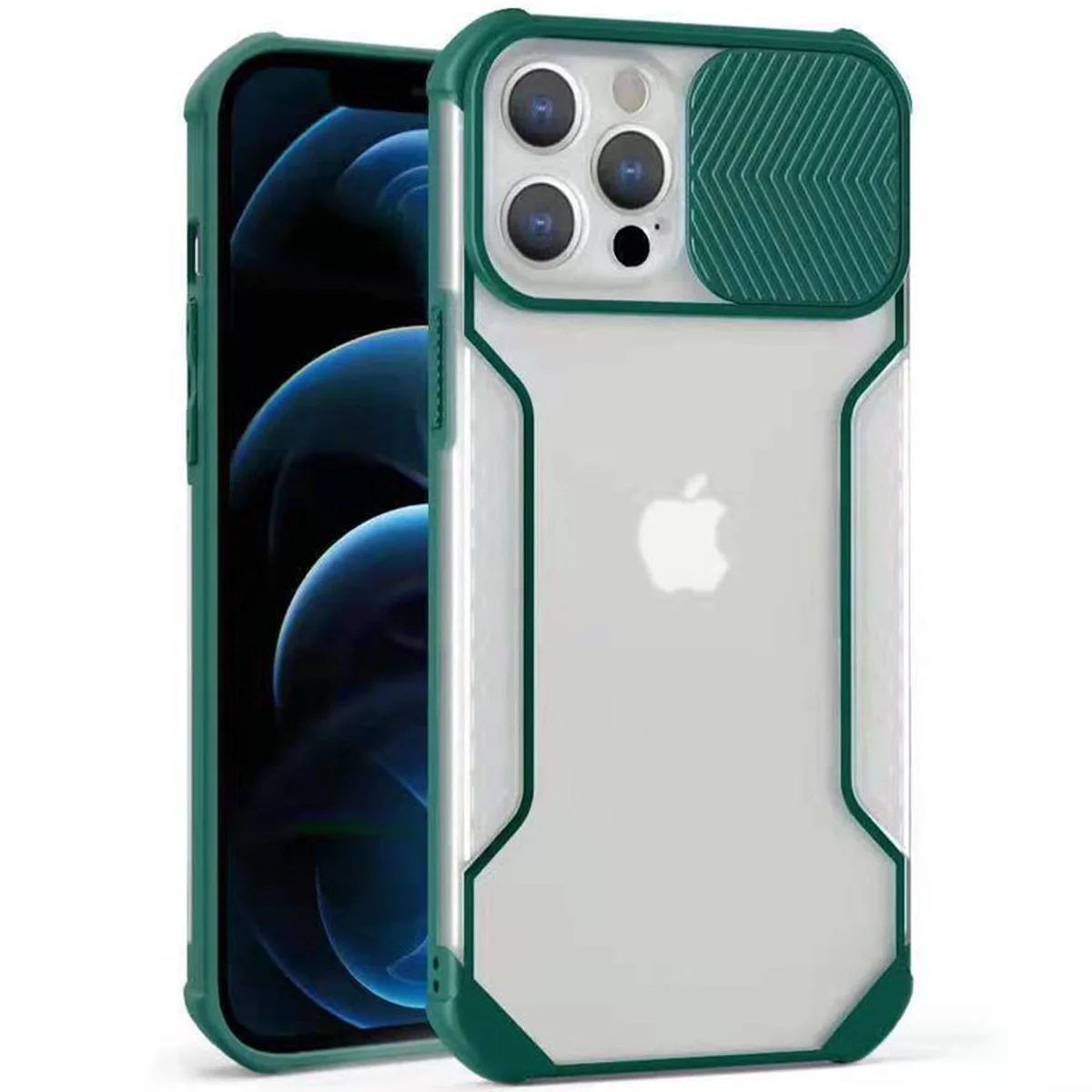 Чехол Camshield matte Ease TPU со шторкой для Apple iPhone 11 Pro Max (6.5") Зеленый