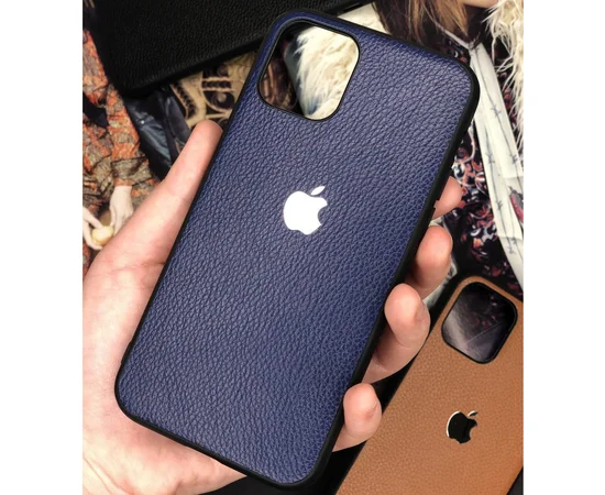 Кожаная накладка Classic series для Apple iPhone 11 Pro Max (6.5") Синий
