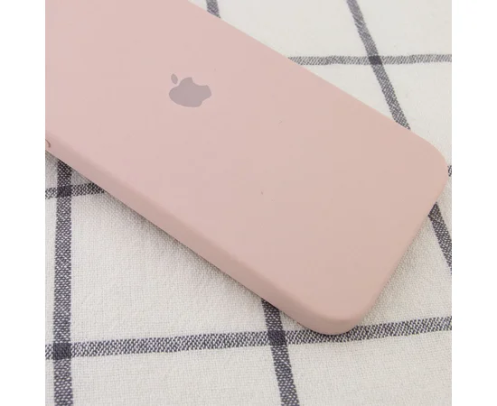 Чохол Silicone Case Square Full Camera Protective (AA) для Apple iPhone 11 Pro Max (6.5 ") Рожевий / Pink Sand