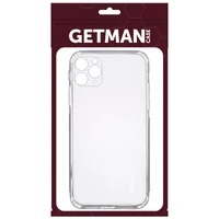 TPU чехол GETMAN Clear 1,0 mm для Apple iPhone 11 Pro Max (6.5") Прозрачный