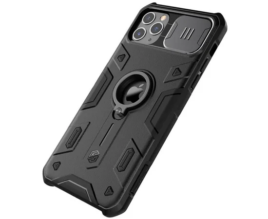 TPU+PC чехол Nillkin CamShield Armor (шторка на камеру) для Apple iPhone 11 Pro Max (6.5") Черный