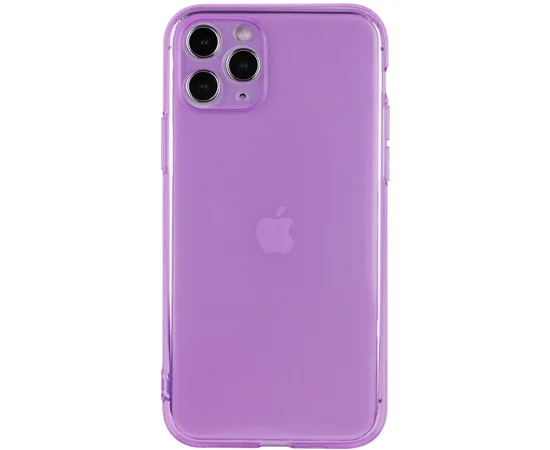 Матовый полупрозрачный TPU чехол с защитой камеры для Apple iPhone 11 Pro Max (6.5") Сиреневый / Lilac