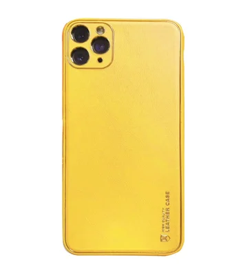 Шкіряний чохол Xshield для Apple iPhone 11 Pro Max (6.5 ") Жовтий / Yellow