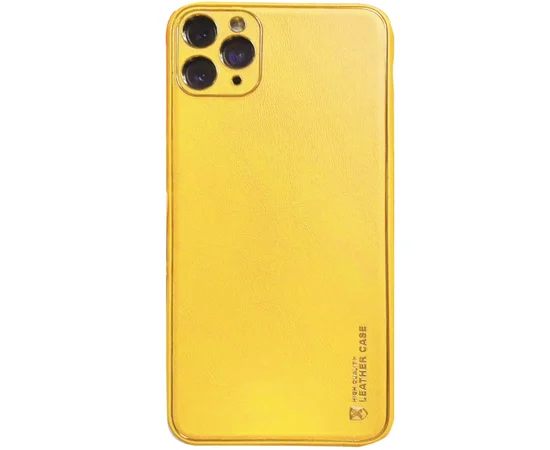 Шкіряний чохол Xshield для Apple iPhone 11 Pro Max (6.5 ") Жовтий / Yellow
