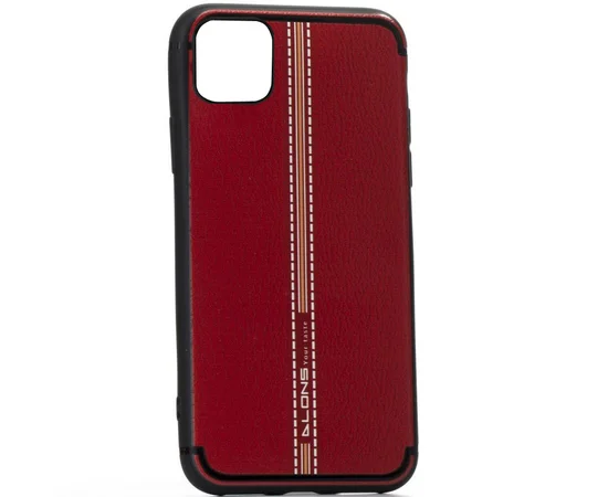 TPU чехол DLONS Lenny Series для Apple iPhone 11 Pro Max (6.5") Красный