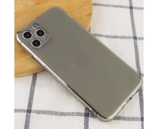 Матовый полупрозрачный TPU чехол с защитой камеры для Apple iPhone 11 Pro Max (6.5") Черный / Black