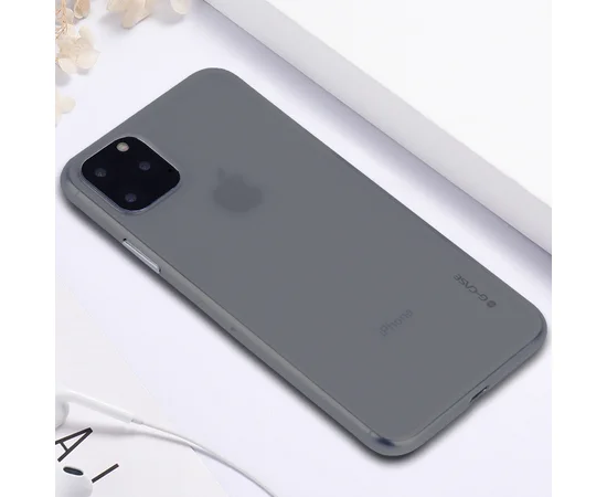 TPU чехол G-Case Colourful series для Apple iPhone 11 Pro Max (6.5") Бесцветный / Черный