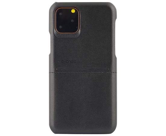 Кожаная накладка G-Case Cardcool Series для Apple iPhone 11 Pro Max (6.5") Черный
