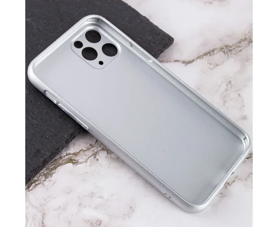TPU+Glass чехол Matte Candy Full camera для Apple iPhone 11 Pro Max (6.5") Белый