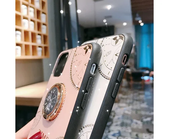 TPU+Glass чехол TYBOMB Shinig Watch для Apple iPhone 11 Pro Max (6.5") Розовый