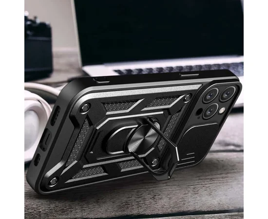 Чехол Ummi Camshield Serge Ring для Apple iPhone 11 Pro Max (6.5") Черный