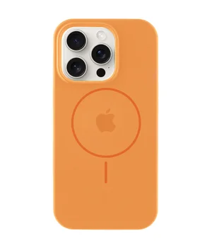 Чохол Silicone Case Full Protective (AA) with MagSafe Apple iPhone 11 Pro Max (6.5") Помаранчевий / Papaya