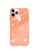 TPU+Glass чехол GLOSSY Logo series для Apple iPhone 11 Pro Max (6.5") Персиковый / Peach