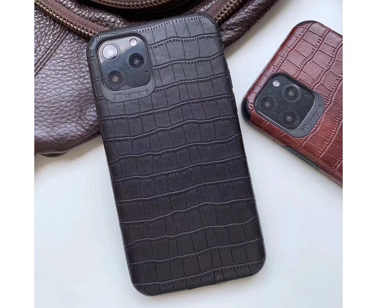 Кожаная накладка Epic Vivi Crocodile series для Apple iPhone 11 Pro Max (6.5") Черный