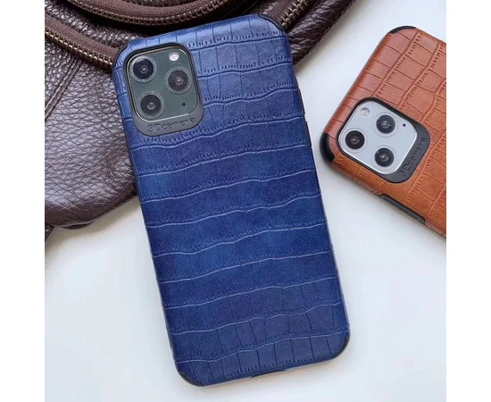 Кожаная накладка Epic Vivi Crocodile series для Apple iPhone 11 Pro Max (6.5") Синий
