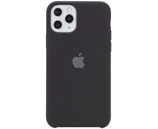Чехол Silicone Case (AA) для Apple iPhone 11 Pro Max (6.5") Черный / Black