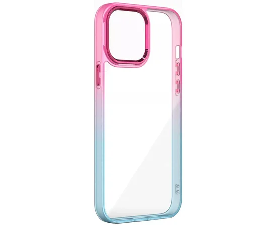 Чохол TPU+PC Fresh sip series для Apple iPhone 11 Pro Max (6.5") Бірюзовий / Рожевий