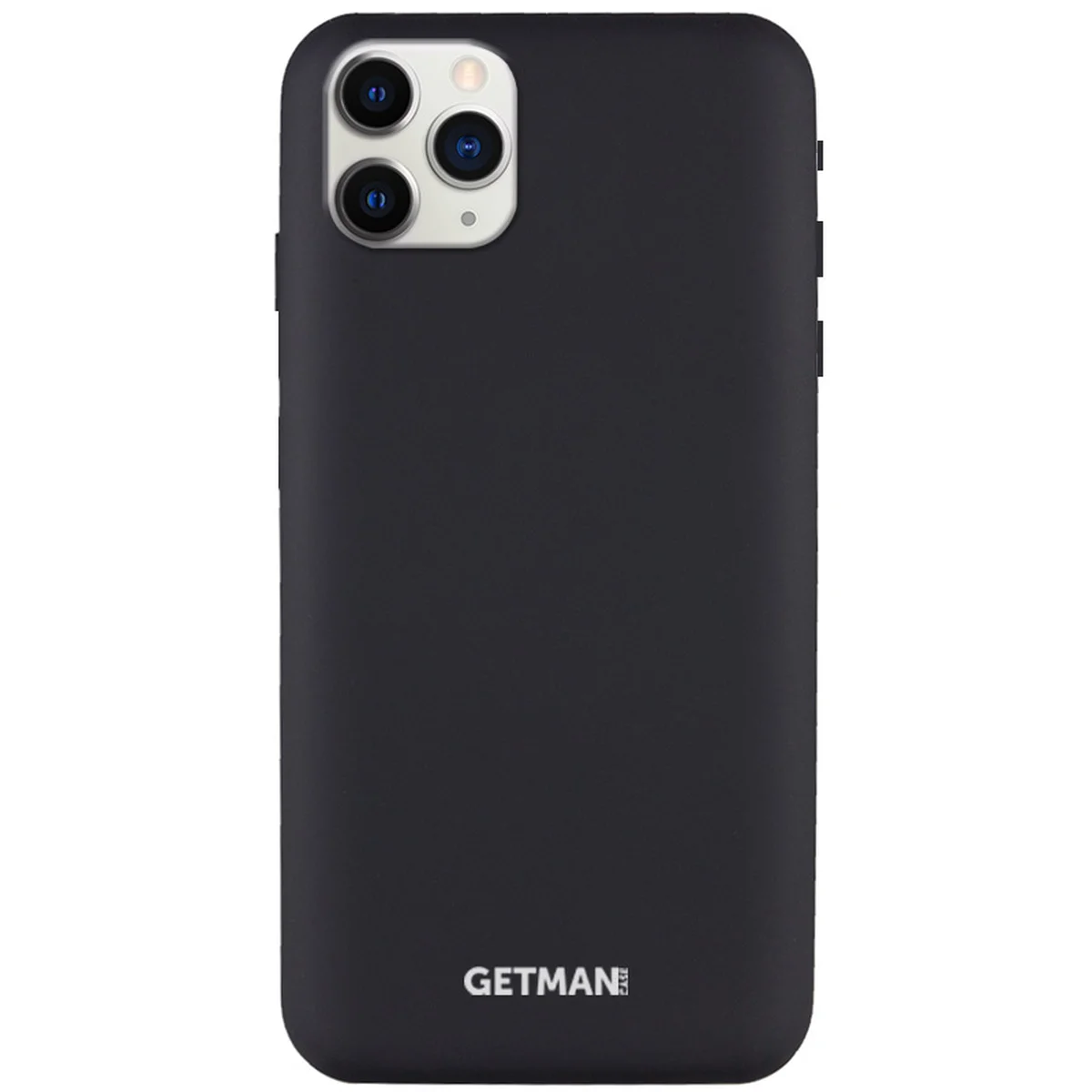 Чехол Silicone Case GETMAN for Magnet для Apple iPhone 11 Pro Max (6.5") Черный / Black