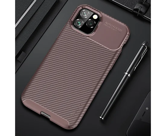 TPU чехол iPaky Kaisy Series для Apple iPhone 11 Pro Max (6.5") Коричневый