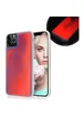 Неоновый чехол Neon Sand glow in the dark для Apple iPhone 11 Pro Max (6.5") Синий / Оранжевый