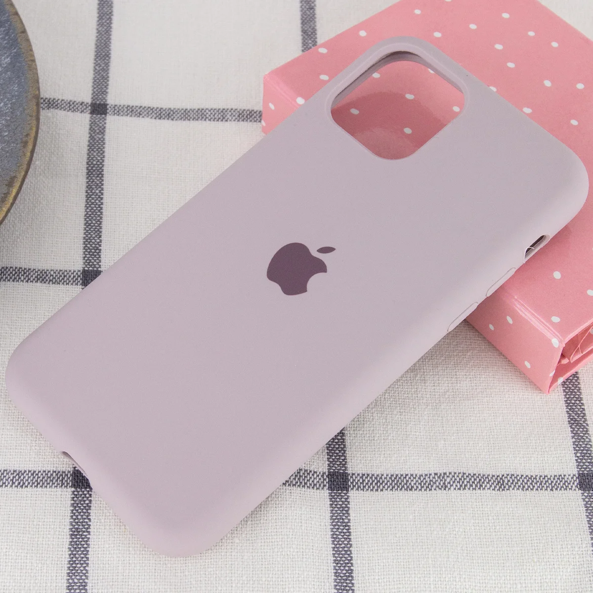 Чохол Silicone case (A) (з закритим низом) для Apple iPhone 11 Pro Max (6.5 ") Сірий / Lavender