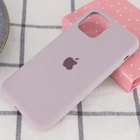 Чохол Silicone case (A) (з закритим низом) для Apple iPhone 11 Pro Max (6.5 ") Сірий / Lavender