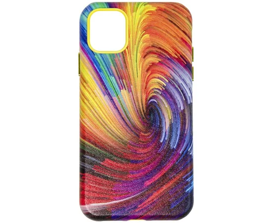 Кожаный чехол Colour Splash для Apple iPhone 11 Pro Max (6.5") Orange / Red