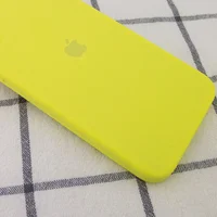 Чехол Silicone Case Square Full Camera Protective (AA) для Apple iPhone 11 Pro Max (6.5") Желтый / Bright Yellow