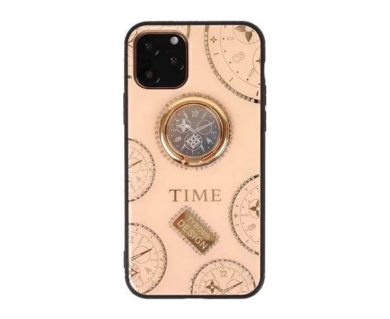 TPU+Glass чехол TYBOMB Shinig Watch для Apple iPhone 11 Pro Max (6.5") Розовый