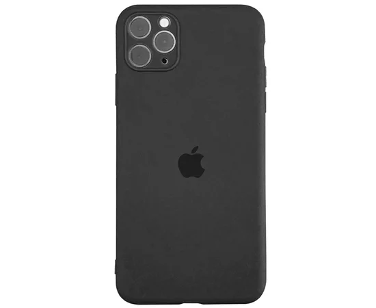 Чехол Slim Silicone case full protective для Apple iPhone 11 Pro Max (6.5") Черный / Black
