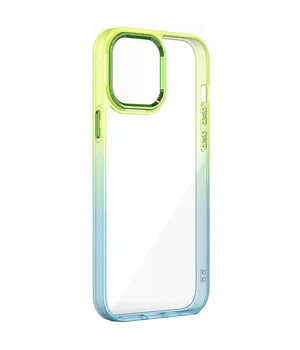 Чохол TPU+PC Fresh sip series для Apple iPhone 11 Pro Max (6.5") Бірюзовий / Лимонний