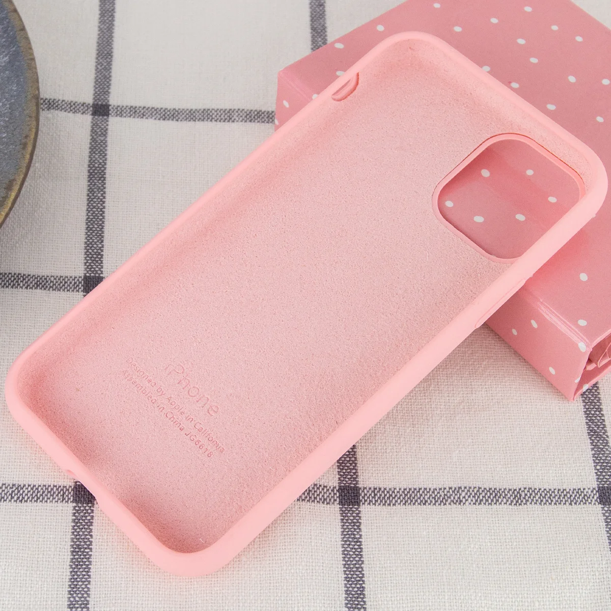 Чехол Silicone case (A) (с закрытым низом) для Apple iPhone 11 Pro Max (6.5") Розовый / Pink