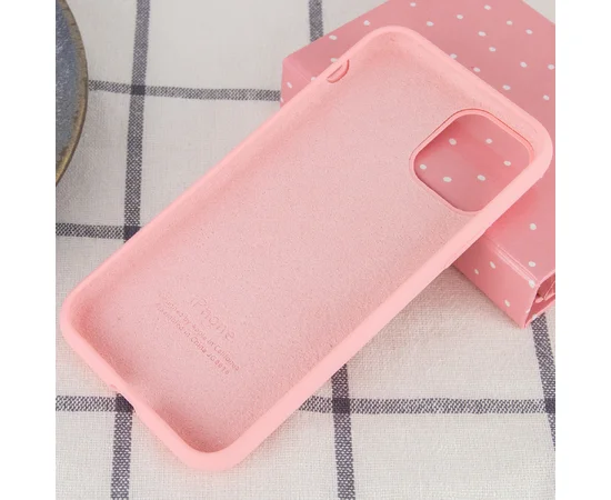 Чохол Silicone case (A) (з закритим низом) для Apple iPhone 11 Pro Max (6.5 ") Рожевий / Pink