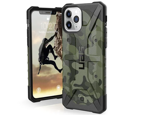 Ударопрочный чехол UAG Pathfinder камуфляж для Apple iPhone 11 Pro Max (6.5") Зеленый