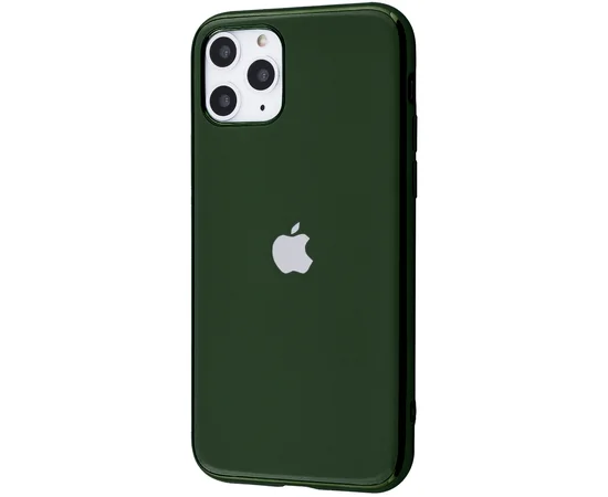 TPU чехол GLOSSY LOGO для Apple iPhone 11 Pro Max (6.5") Зеленый / Pine green