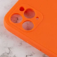Силиконовый чехол Candy Full Camera для Apple iPhone 11 Pro Max (6.5") Оранжевый / Orange