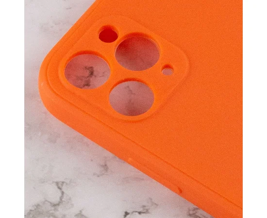 Силіконовий чохол Candy Full Camera для Apple iPhone 11 Pro Max (6.5 ") Помаранчевий / Orange